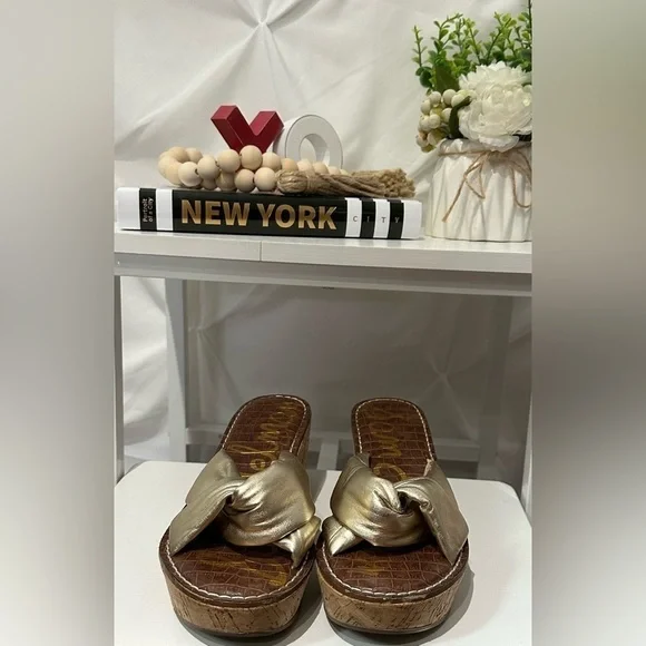 Sam Edelman Ramsay Leather Slide 8.5 💋❤️ - Picture 3 of 7